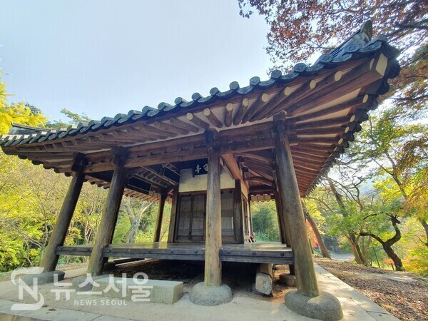 독수정. ‘독수정’은 전남 담양군 가사문학면 연천리에 있는 정자의 이름이다. ‘독수정(獨守亭)’은 고려 공민왕 때 병부상서를 역임한 서은 전신민이 고려가 멸망하자 은거하면서 증암천이 흐르는 남쪽 언덕 위에 지은 정자인데 정자 못지않게 정자 주변의 산수원림이 빼어나다. ‘독수정(獨守亭)’이란 명칭은 이백(李白)의 시에 나오는 ’夷齊是何人 獨守西山餓’에서 따온 것으로 은사(隱士)인 서은 전신민의 고절(高節)을 잘 나타내고 있는 이름이다. 