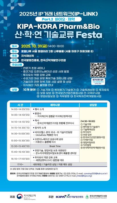 지식재산처, ‘지식재산 거래 네트워크(IP-LINK)’ 행사 개최
