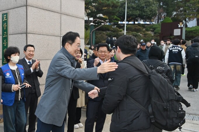 임종식 경북교육감, 수능 당일 시험장...