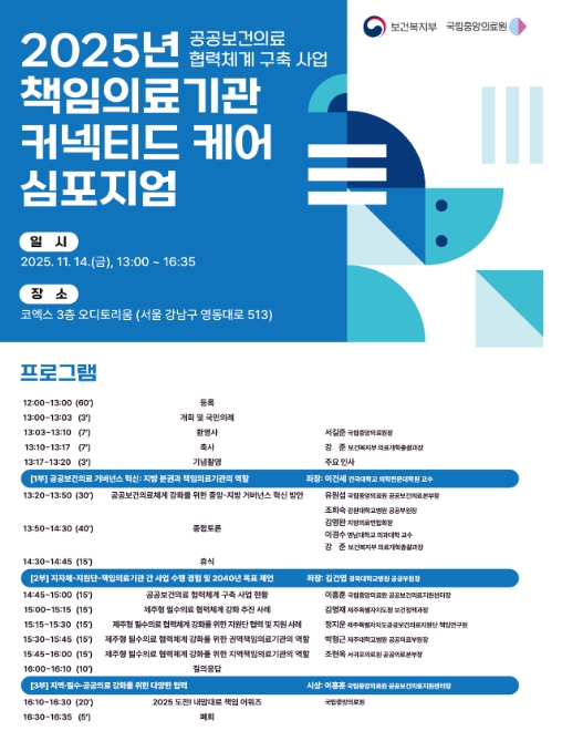 보건복지부, 지역 중심 공공보건의료를 위한 책임의료기관 역할 강화 논의