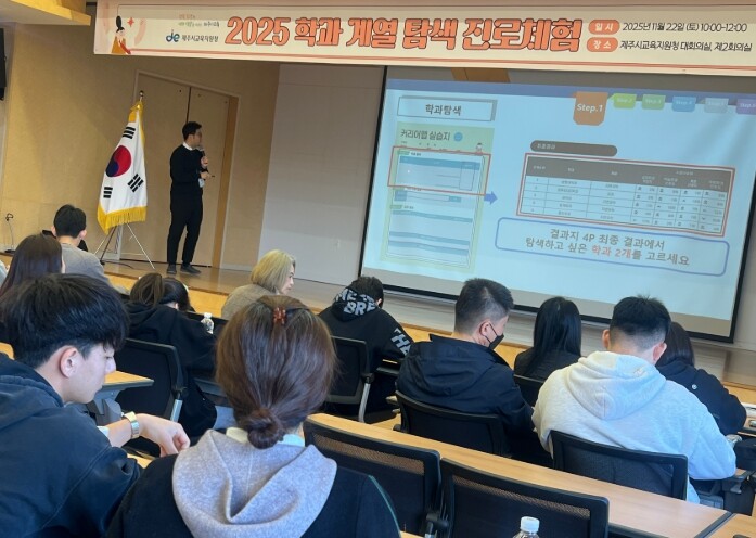 제주시교육지원청, 중학생의 진로 탐색...