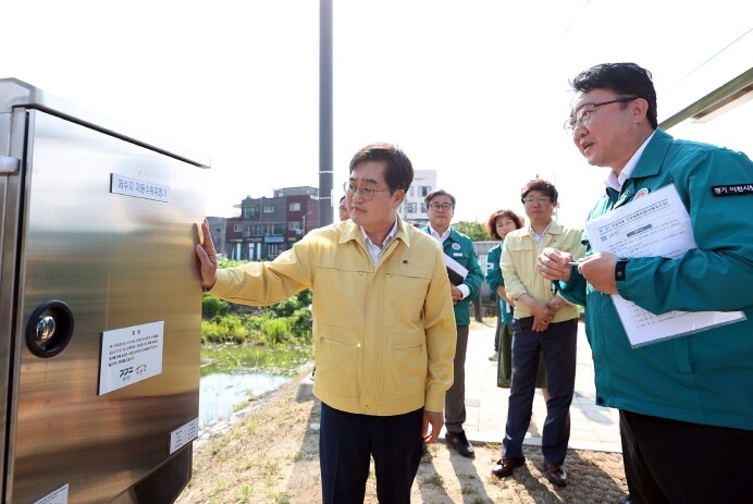 김동연 경기도지사, 이천 사음저수지 ...