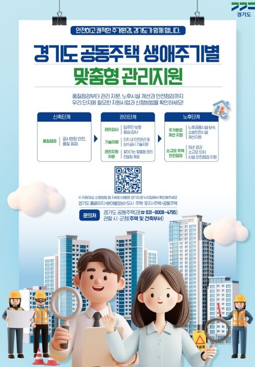 경기도, 공동주택 지원정책 신축·관리...