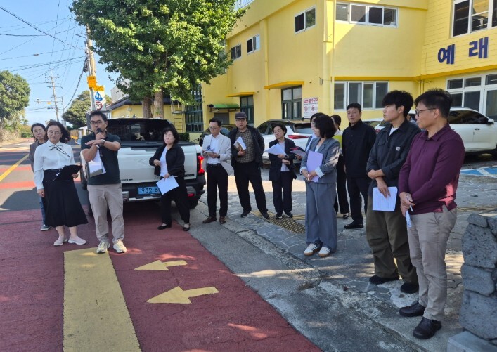 제주도, 예래초등학교 등하굣길 교통안...